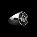 Ag Masonic Signet Ring