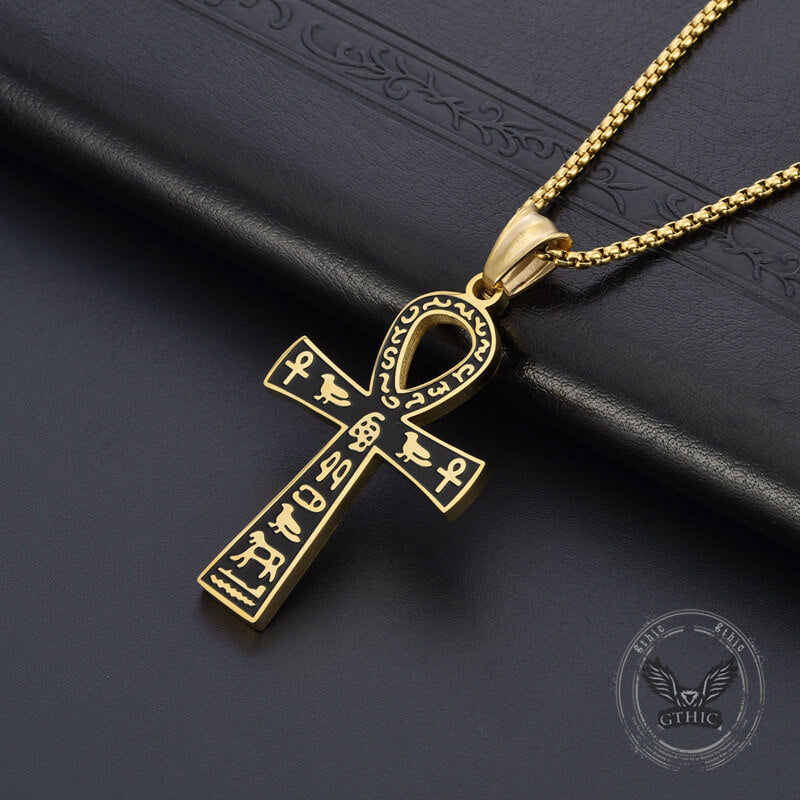 Ankh Cross Ancient Egyptian Symbol Stainless Steel Pendant