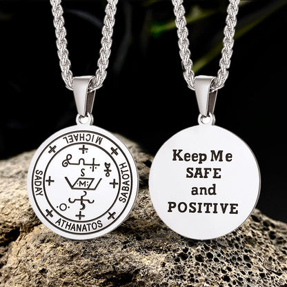 Archangel Michael Seal of Solomon Stainless Steel Pendant