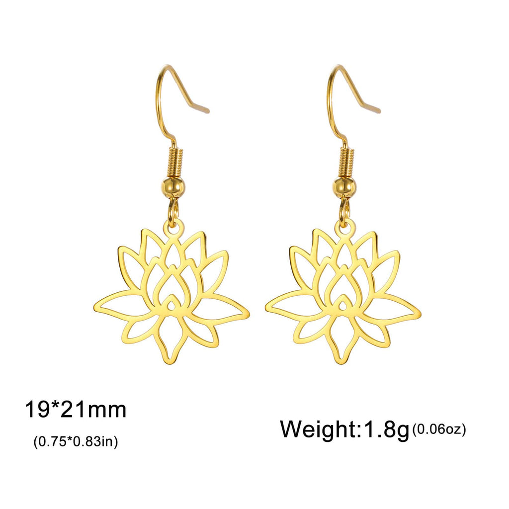 Lotus Radiance Bloom Earrings