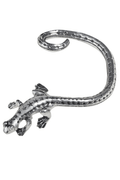 Bold Salamander Gothic Pewter Fire Lizard Ear Wrap