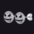 Halloween Jack Skellington Earrings for in Sterling Silver