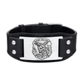 Saint Michael Leather Bracelet Wristband Gift for