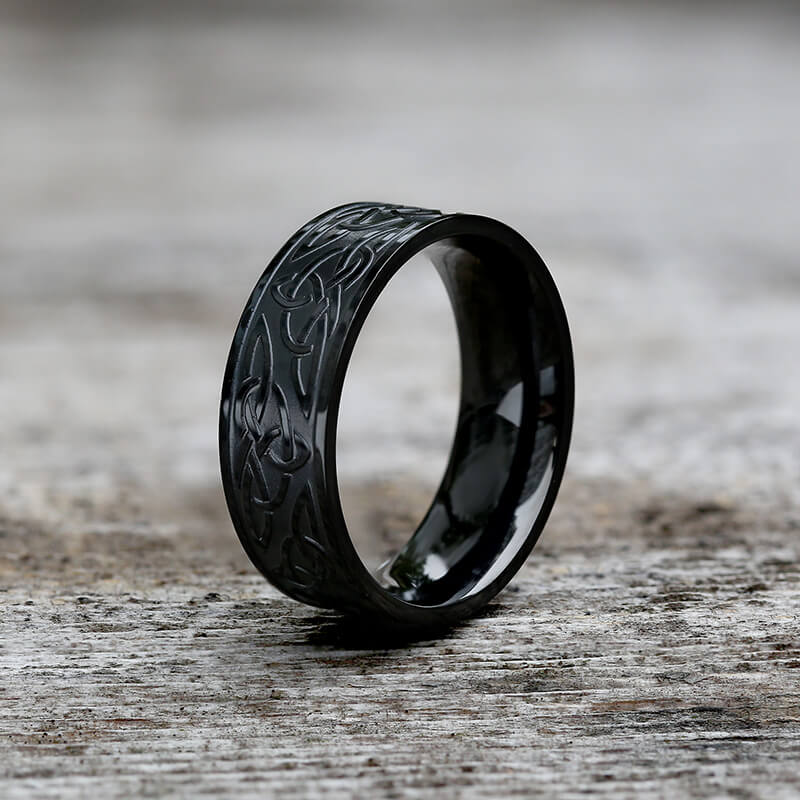 Celtic Triquetra Knot Stainless Steel Viking Ring