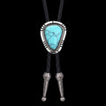 Classic Turquoise Western Cowboy Bolo Tie