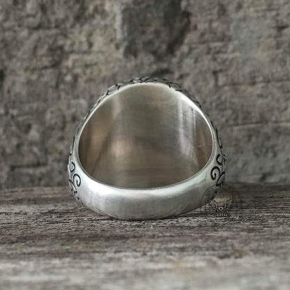 Cross Archangel Guardian Sterling Silver Ring