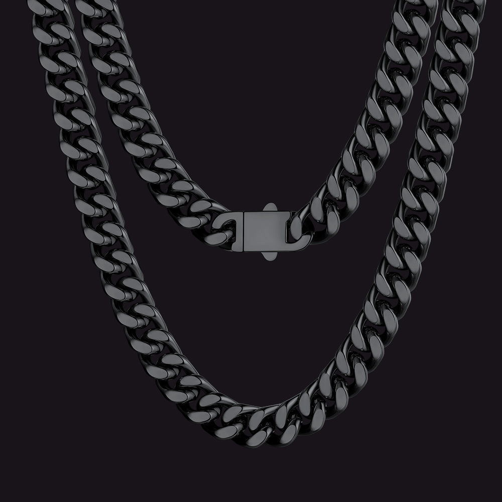 Miami Cuban Link Chain Necklace 5/7/9/12 Mm Chain for
