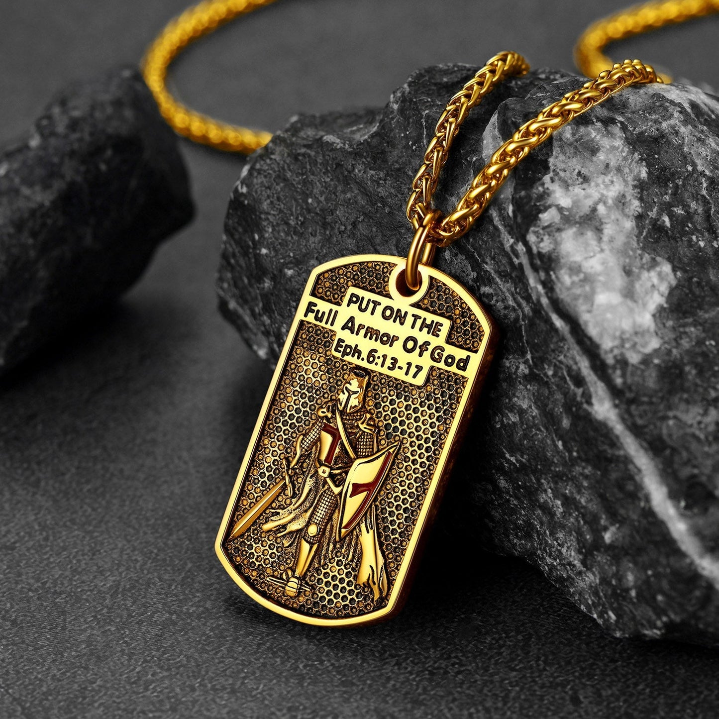 Knights Templar Dog Tag Necklace