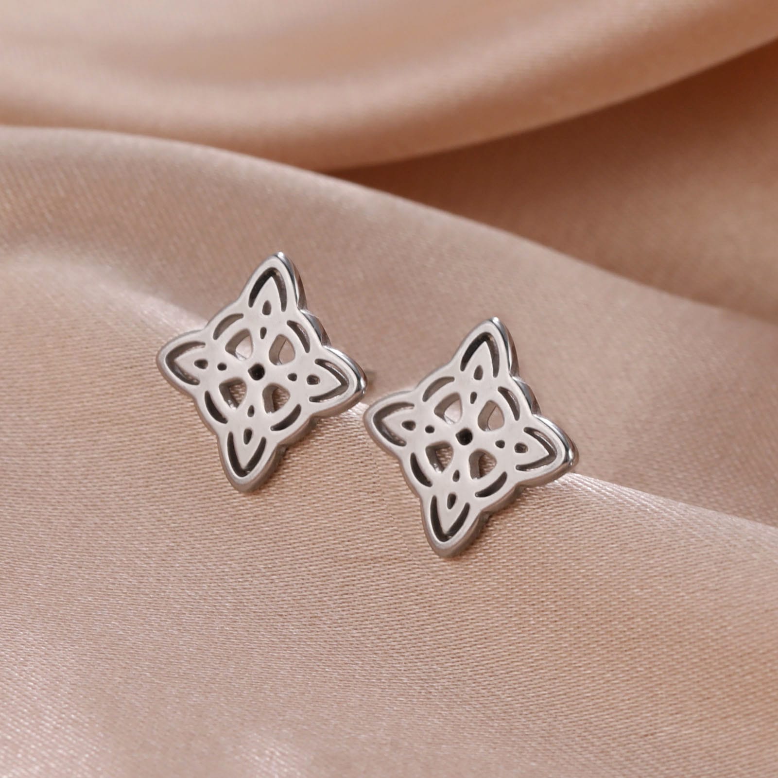 Witches Knot Stud Earrings