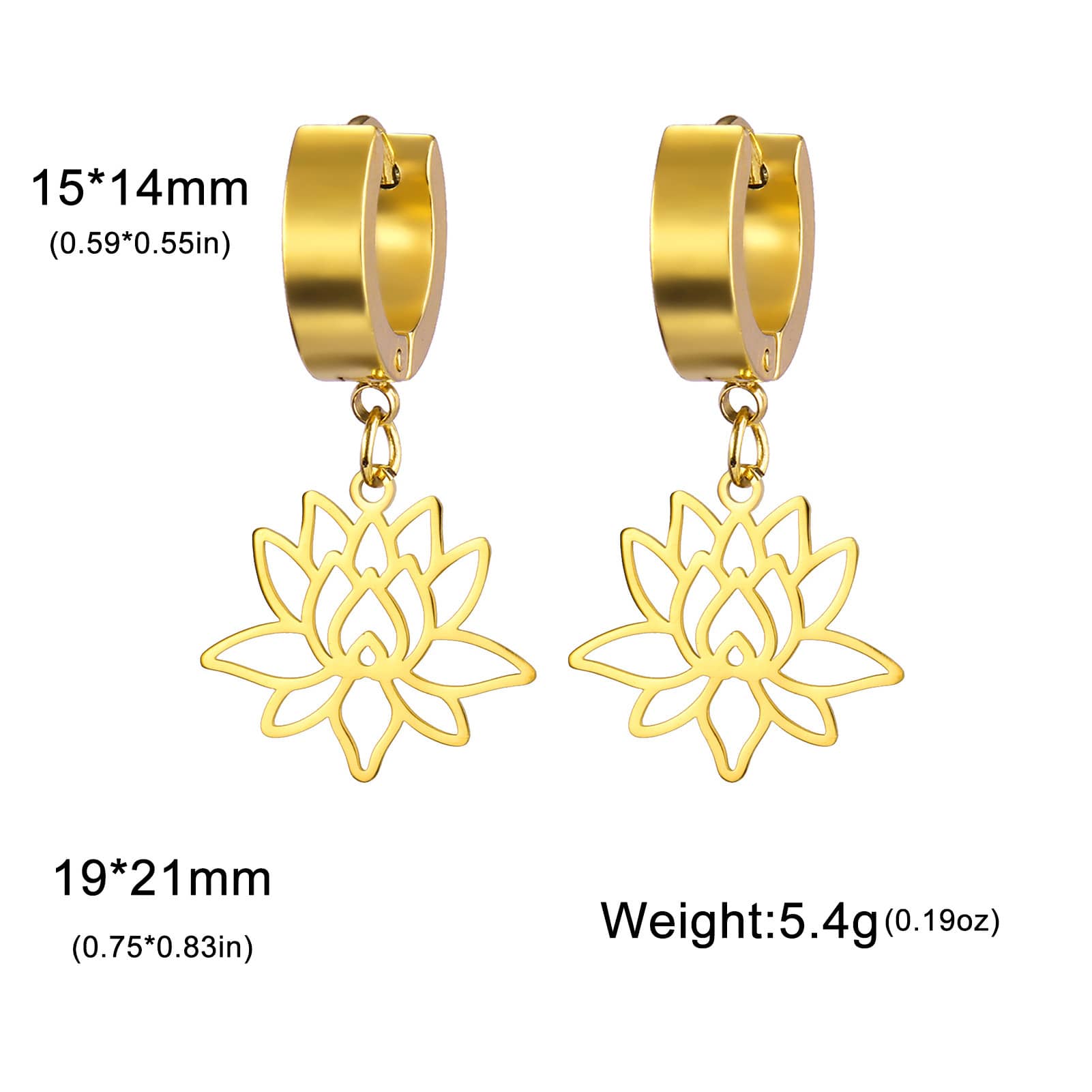 Lotus Radiance Bloom Earrings