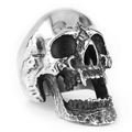 Gothic Vampire Skull Ring / Stainless Steel Biker Accessories