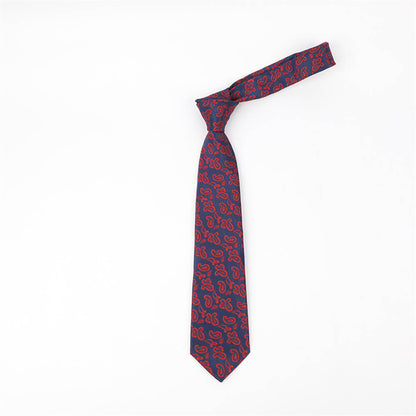 Cashew Pattern Print Polyester Tie