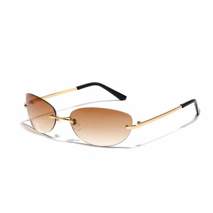 Futuristic Y2k Frameless Pc Sunglasses