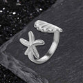 Starfish Shell Stainless Steel Open Ring