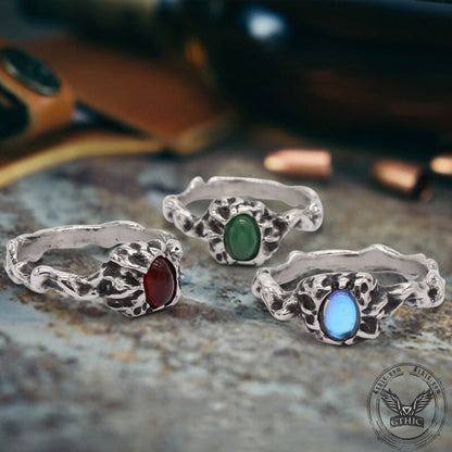 Gothic Branch Stainless Steel Engagement Ring