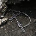 Gothic Sword Sterling Silver Stud Earring
