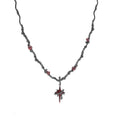 Gothic Thorns Four-pointed Star Alloy Necklace