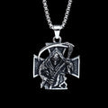 Grim Reaper Cross Pendant
