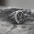 Gthic Sigil of Lucifer Stainless Steel Ring