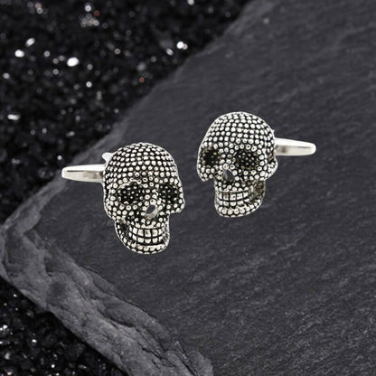 Halloween Dense Skull Copper Cufflinks