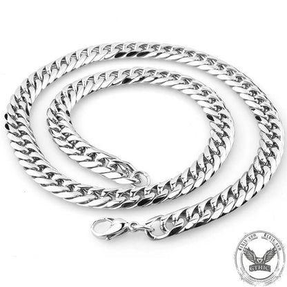 Heavy ���s Stainless Steel Cuban Link Chain Necklace