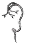 Khthonis Three-headed Serpent Ear Wrap - Left Ear