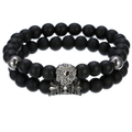 Lion Bracelet With Stone Beads / Stylish Jewelry / Alternative Bracelet
