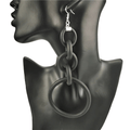 Big Drop Earrings for / Designer Handmade Long Silicone Earrings