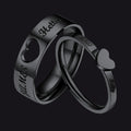 Personalized His and Hers Matching Promise Rings for Couple