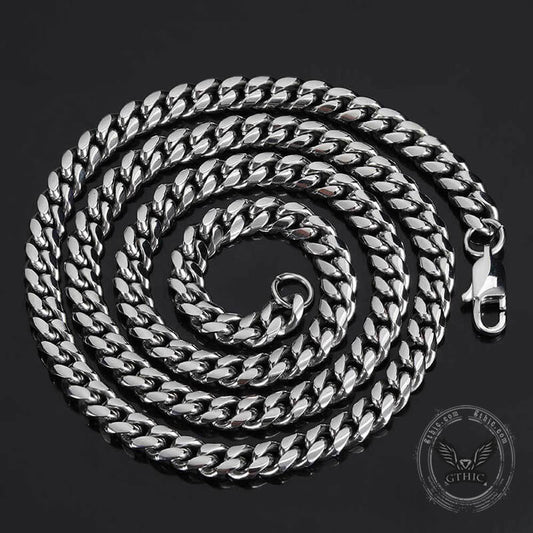 Miami Cuban Stainless Steel Choker Chain Necklace