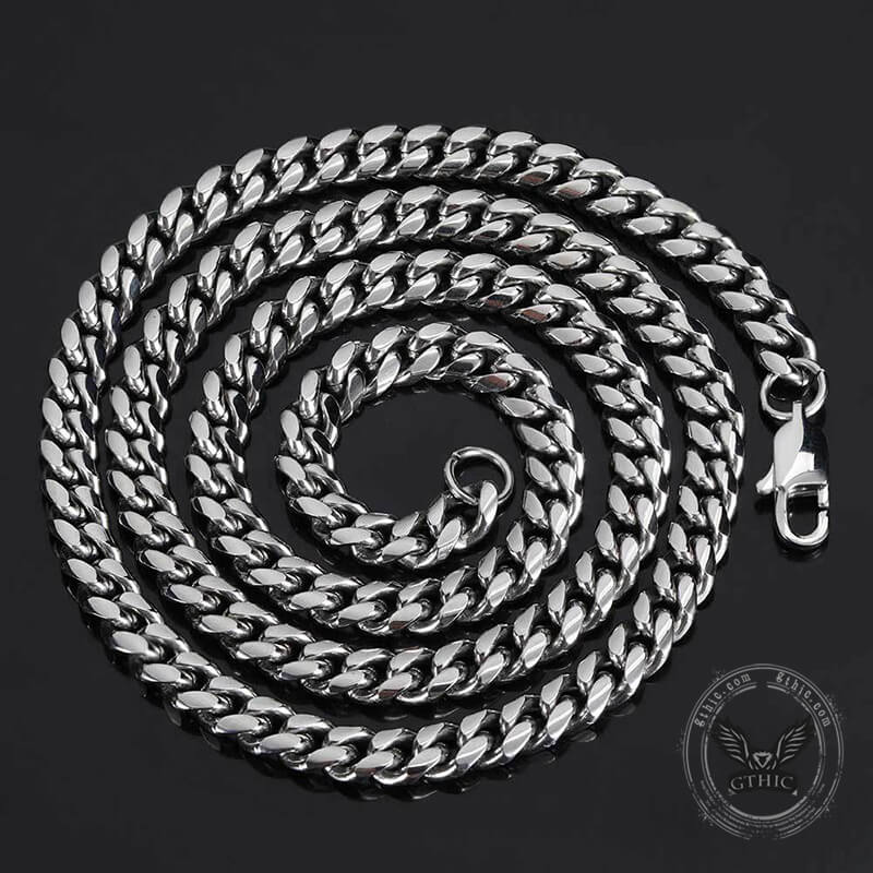 Miami Cuban Stainless Steel Choker Chain Necklace