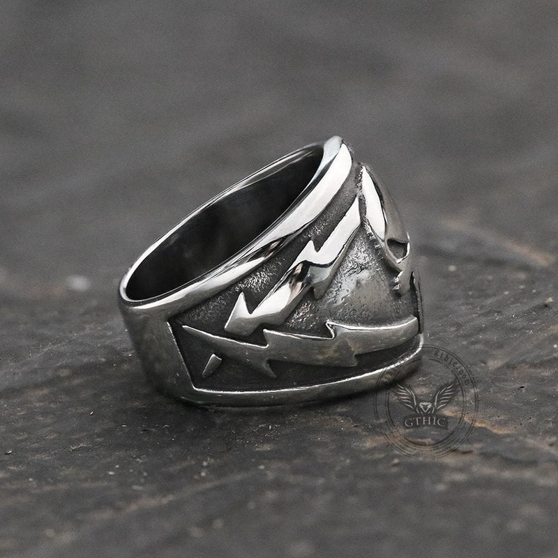 Punisher Skull Stainless Steel Biker Ring