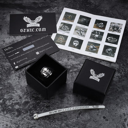 Punisher Skull Stainless Steel Biker Ring