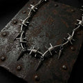 Punk Barbed Wire Spiked Zinc Alloy Clavicle Necklace
