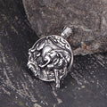 Punk Bull Charging Stainless Steel Animal Pendant