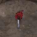 Punk Burning Skull Alloy Brooch