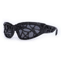 Punk Snake Pattern Drip Glue Pc Sunglasses