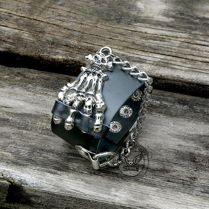 Punk Skeleton Hand Alloy Bracelet
