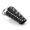 Rock Style Stainless Steel Rivet Genuine Leather Wrist Strap / Protection Bracelet
