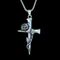 Rose Cross Pendant