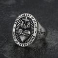 Sacred Heart of Jesus Sterling Sliver Ring