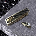 Simple Color Plaid Alloy Money Clip