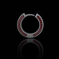 Simple Viking Runes Zircon Sterling Silver Stud Earrings