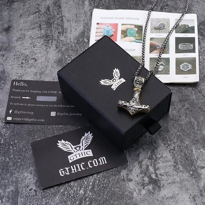 Thor’s Hammer Stainless Steel Pendant