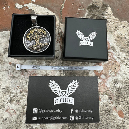 Viking Yggdrasil Tree of Life Stainless Steel Pendant