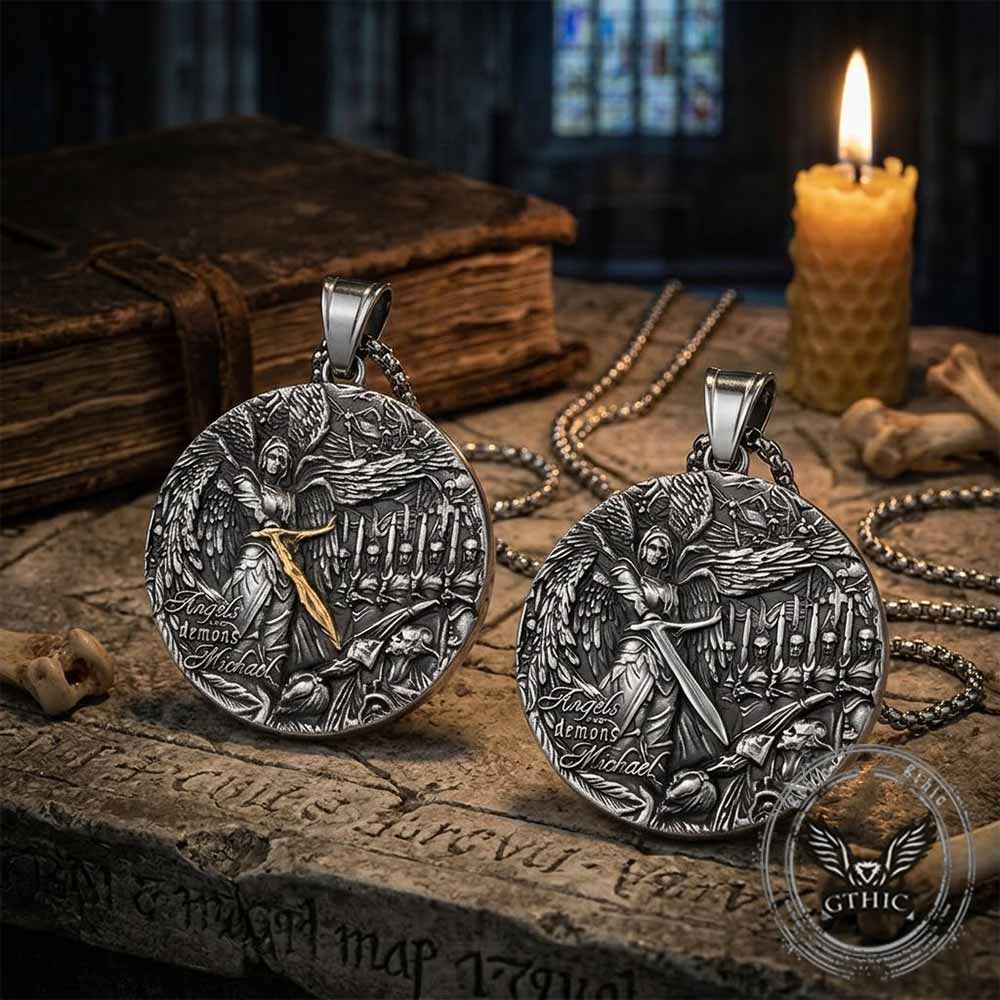 Angels and Demons Michael Stainless Steel Pendant