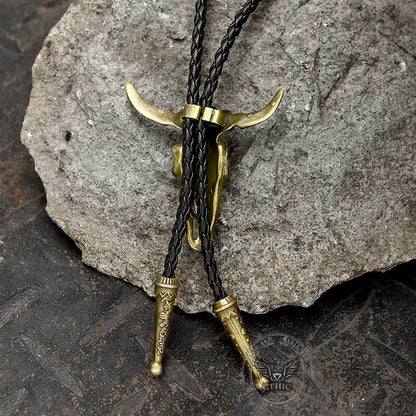 Cow Skull Alloy Bolo Tie