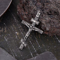 Crucifixion of Jesus Stainless Steel Cross Pendant