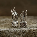 Rabbit Sterling Silver Stud Earring