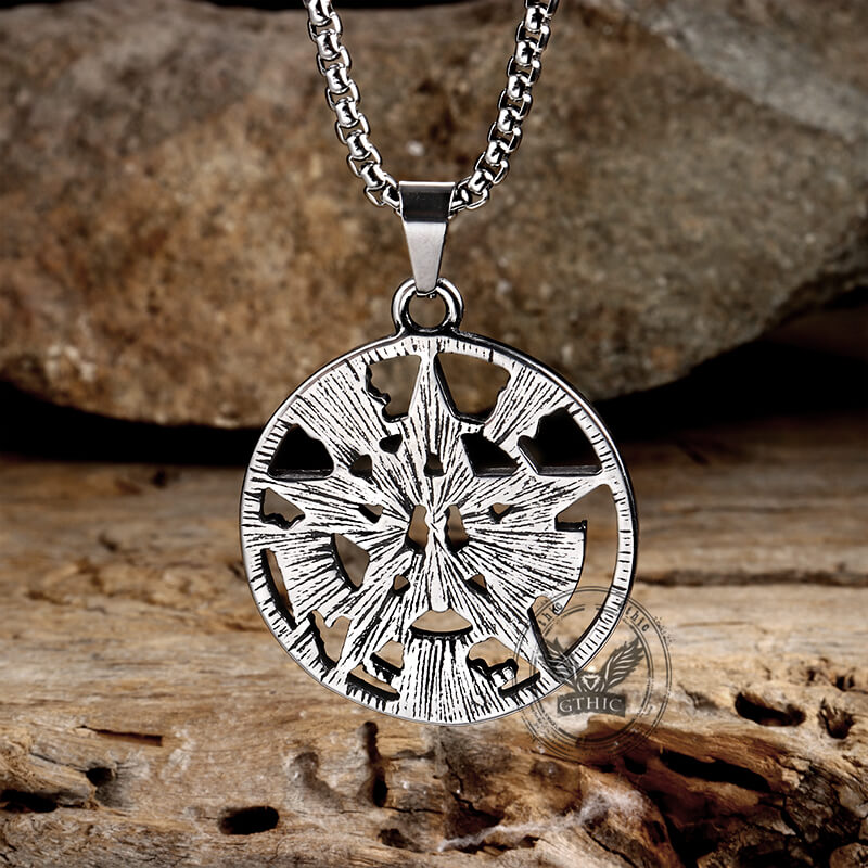 Solomon Pentagram Stainless Steel Pendant